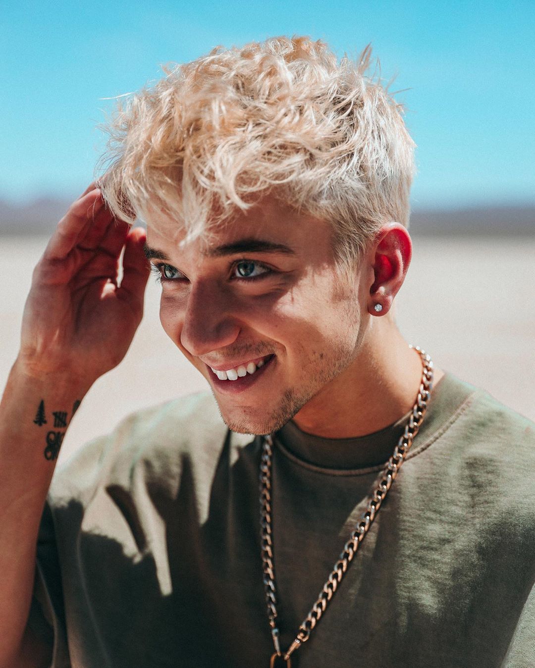 Daniel Seavey With Blonde Hair Smiling